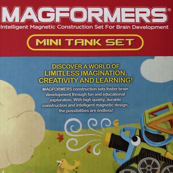 Magformers Magnetic Cruiser Mini Tank Set 27 PC 3DBrain Training 2016 STEM Retro - Picture 6 of 7